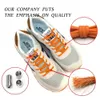 Elastic No Tie Shoelaces for Kids and Adults Easily Slip on And Off Sneakers Metal Lock Shoe Laces 240321