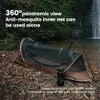 Sonuto-camping-tent voor lichtgewicht met één persoon nylon tent tactische schuilplaats met muggennet anti-mosquito waterdichte veld 240327