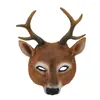 Party Supplies Halloween Animal Mask Ball Makeup Costume Props Christmas Carnival Pu Foamed Deer