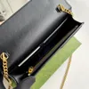 Luxe lederen handtas gouden kettingzak dames mini schoudertas zachte quilt lederen koppelingszak crossbody kleine handtas portemonnee mobiele telefoon tas