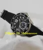 Men039s kaliber de Watch Black Roman Dial Automatyczna 42 mm stalowa W7100056 gumowe paski męskie zegarki 55855209