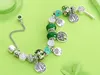 Bracelets de charme Drop Tree of Life Pendants Bracelet Bracelet Green Crystal Ematel Jewelry Gift