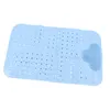 목욕 매트 매트 매끄러운 흡착 블루 마사지 기능 PVC 강한 흡입 컵 벽 마운트 샤워 발코니