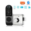 Lock Tuya Smart Lock wasserdichte WiFi Fingerabdruck Lock Ttlock Smart Card Digitaler Code Elektronische Türschlos