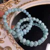 Figurine decorative 8mm Larimar Bracciale Larimar Naturale Reiki Crystal Crystal Aura Healing Yoga Elastic Couple Gioielli Gift 1PCS