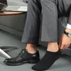 Мужские носки HSS 5PARES/LOT COTTLEN MEN MEN SUMER THEN HEATHSTROAD HOGALE NO SHOW BOAT BLACK SHORT для студентов размером 38-44