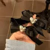 Saç Aksesuarları Retro Black Bow Love Clip Zarif Kalp Şeklinde Duckbill Moda Çok yönlü Saç Patlaması Kız