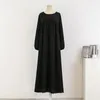 Spirng Autumn Full Sleeve Casual Plus Size Dres Loose Maxi Dresses Female Oversize Long Vestidoes Fit 120 kg 240320