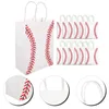 Wrap Prezent 12pcs papierowa torba z uchwytami przenośne torby baseballowe wielofunkcyjne