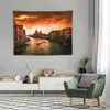 Tapisserier Venedig Italien vid Sunset Tapestry Korean Room Decor Esthetic Home Style