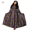 Настройка Bintarealwax Женщины Специальное африканское платье с стройной подготовкой Традиционное сексуальное элегантное женщина для вечеринки Ankara Wy2699 240401