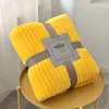 Blankets Super Soft Striped Cloud Mink Velvet Blanket Aircraft Sofa Use Office Flannel Portable Car Travel Airplane Cover