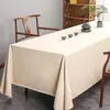 Table Cloth Solid Color Tablecloth Dining Room End Desk Mat LJ1177