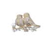 Gereedschappen Kerstmis fijne sieraden broches voor vrouwen 14k soild gouden feest luxe bohemia broche sieraden liefde vogel schattig/romantische broches