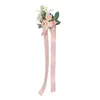 Fleurs décoratives Bridesmaid poignet corsage fleur de fleur de fleur boutonnière idéale pour les cadeaux invités dropship