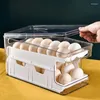 Butelki do przechowywania JFBL Slajda typu jajka Podwójna warstwowa uchwyt na świeżo przenośne przenośne przezroczysty pojemnik na żywność