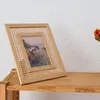 Rahmen gewebte Bilderrahmen Boho Po Craft Holz für Wand