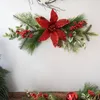 Decorative Flowers Simulation Red Fruit Pine Cones Wall Mount Decorations Festive Supplies Po Prop Home Party Hanging