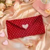 Present Wrap 2sts Valentine's Day Heart Envelope Bag Pendant Bags Jewelry Candy Bär varma önskningar till honom sin man fru fru