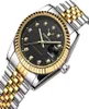 Orologi da polso uomini guardano Deerfun Business Gold Diamond Fashion Calendar Luxury Watertproof Quart Owatch da polso Relogio Masculino5898458