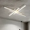 Luci del soffitto a strisce a croce moderne Lampada a led Living Sala da pranzo Lampadario illuminazione Nordic Home decorazioni da letto bar cucina da letto