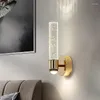 Lampa ścienna nowoczesne wnętrze oświetlenie wewnętrzne do sypialni salon lampki łazienki krystalicznie światło wystrój domu