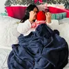Blankets Fleece Blanket Twin Navy Blue - Soft Lightweight Plush Cozy For Bed Sofa Couch Travel Camping 60x80"