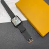 Luxurys Smart Watch Strap para Apple iwatch 9 8 7 6 5 4 3 3 2 SE Ultra Wuts Repreepsement Reemplazo Forma Floral Diseñador Pulsero de cuero 38 mm 41 mm 42 mm 44 mm 45 mm 49 mm de 49 mm