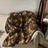 Couvertures siesta petits articles chauds sherpa en laine couverture ours de loisirs canapé ménage