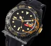 Carbon Golden C Sa3285 Automatische Herren Watch Diwf V2 Zwei -Ton -Gelbgold Schwarzes Zifferblatt Nylon -Gurt Super Edition gleiche Serienkarte reines Relo Relo Hombre Montre Hommes Ptrx