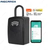 Vergrendeltuya Lock Box IP67 Waterdichte invoer TT Lock Fingerprint Smart Life App Slide Main Deur WiFi Smart Door Slot Key Box