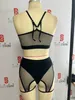 Lingerie de malha erótica Conjunto de mulheres Sexy lingeriepanties Definir trajes de pornografia sexual de lingerie sensual 240401