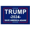Donald Trump Prezydent Garden Flags 3x5 FT 2024 Reelect Ree Ened America Back Flag z mosiężnymi przelotkami Patriotyczny Outdoor Decoration Banner 115 2024