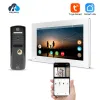 Intercom Tuya 7 Inche IPS Touch Screen Smart Home Video Intercom System WiFi Door Entry Phone Access with 1080P 110° FHD Doorbell Camera