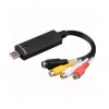 Tarjetas 1 canal AV USB 2.0 Tarjetas de captura Video TV TV DVD VHS Audio Adaptador de captura Monitor de vigilancia de vigilancia DVR 7 8 10 XP