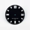 Kits 28.5 mm NH35 Dial negro verde blanco marque verde verde luminoso para skx007 nh35a/4r35 accesorios de reloj de movimiento diales de reloj