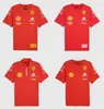 Men's 2023 24 25 f1 team T-shirt polo suit four seasons Formula One red racing suit official custom