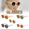 Sunglasses Frames Baby Kids Fashion Round UV400 Sun Protection Polarized Girls Outdoor Vintage Boys Cute Eyewear I7L9
