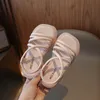 Kids Sandals Baby Shoe Pink Girls 디자이너 키드 블랙 핑크 유아 유아 어린이 사막 신발 크기 26-35 D969#