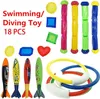 Dykning leksaker sätter pool leksaker för barn dykpinnar dykringar pirat skatter fisk leksaker bläckfisk vatten badbadleksaker 240321