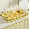 Teeschalen Set Tably Hohlmuster Servieren Tasse Kaffee Aufbewahrungsorganisator Halterhalter Rack