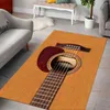Mattor Klassisk gitarrmatta 3D över hela tryckt golvmatta mattor utan halkhalten