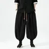 Herrenhosen modische breite Beine männliche Baggy Jogger Lose Harem Vintage Casual Harajuku Stil Männer Hosen Streetwear