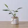 Wazony nowoczesne minimalistyczne białą linę ceramiczne wazon aranżacja kwiatów technologii salonu ozdoby dekoracji wnętrz