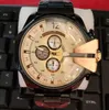 Reloj de hombre de lujo DZ4318 Cuarzo de acero inoxidable de dial grande con calendario para hombres relojes de pulsera Montres Pour Hommes6241637