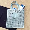 10a różowy designerka Raffias torba szydełka słomka worka damska splot worki na buty luksurys torebka Summer Crossbody Mens Raffia ramię w torbie mody torba podróżna plażowa