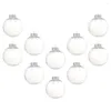 装飾的な置物クリアクリスマスボールプラスチック充填可能なボーブルクリスマスツリーハンギングオーナメントペンダント結婚ギフトボックスの装飾