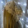 Vêtements ethniques 2024 dames fleurs de noix de cajou rétro imitation diamant frange foulard hip hop street fashion danse fête hijab coton