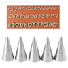 Strumenti da forno 5pcs rotondo foro fine per glassatura per tubature Crema Crema DECORAZIONE PASTRY