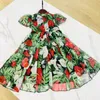 Abbigliamento per bambini di fascia alta abbigliamento floreale baby summer beach brance vestiti di marca verde 240329